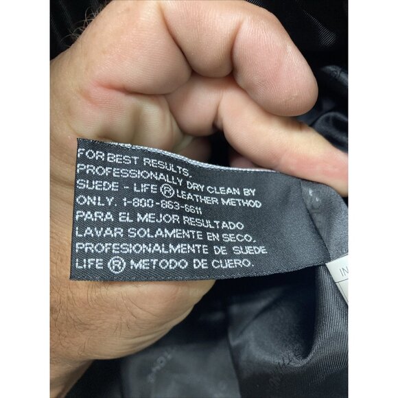 Worthington Genuine Lambskin Full Zip Black Leather Jacket Women's 1X - Picture 5 of 11